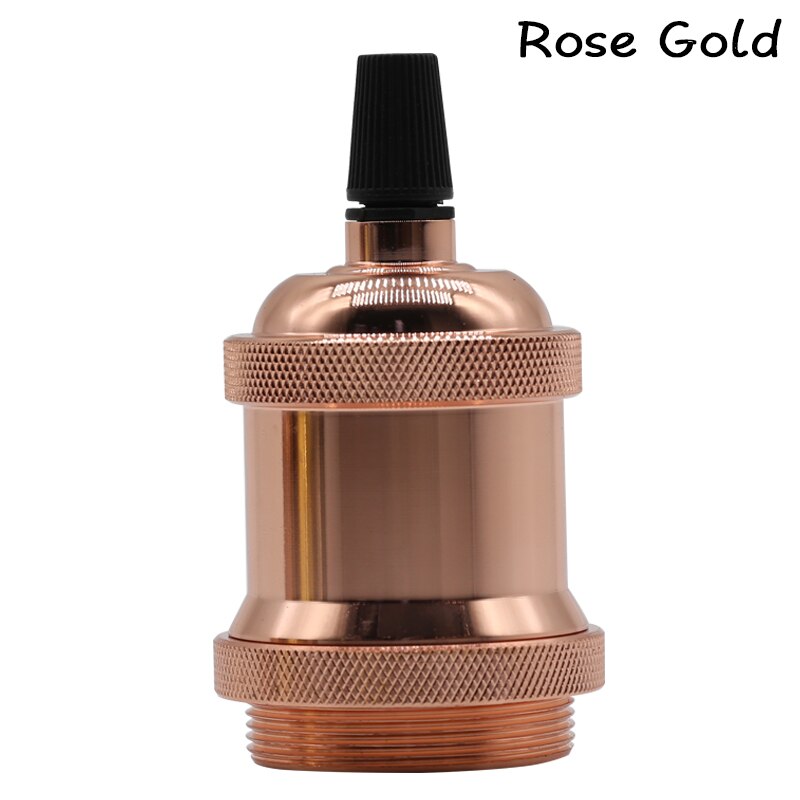 Jahrgang retro Edison Lampe E27 Buchse Anhänger Lichter Birne Buchse Schraube Basis Aluminium Licht Industrie retro Lampe Halfter Montage: Rose Gold