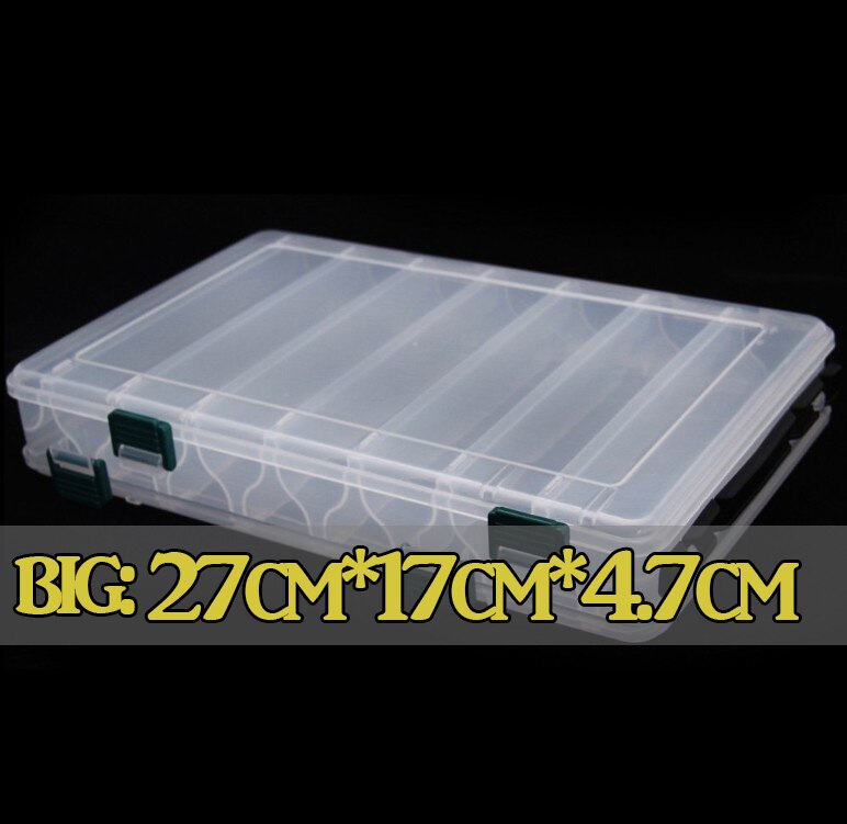 Fishing Lure Box Double Sided Tackle Box Fishing Lure Egi Squid Jig Pesca Accessories Box Minnows Bait Fishing Tackle Container: big