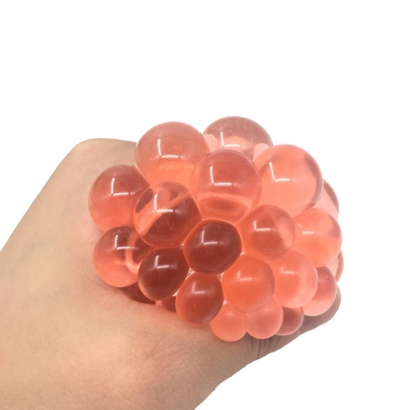 Sensorischer zappeln-Handball, quetschball mit traubenmotiv, neuartiger Gag-Ball, stressabbau, netzball für erwachsene, Ideal zum abbau von druck und angstzuständen