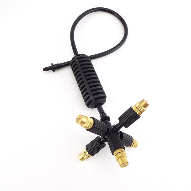 Hagehengende vannsprøytedyse sprinklersett forstøvende sprinklersett grønnsaksvanning vanning for drivhushage: Lysegrønn