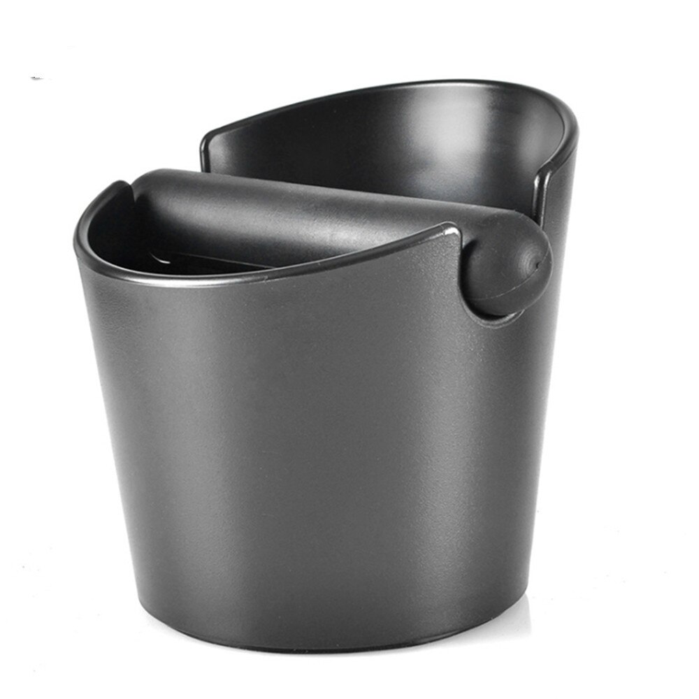 Cubo de basura de plástico para café Espresso, absorbente de golpes, con mango, contenedor para café molido, caja de residuos para moler café
