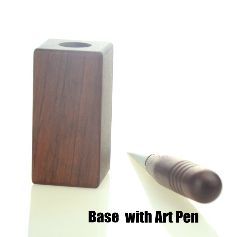 Długopis robić kawy ecocoffee z uchwytem z czerwonego drewna, długopis robić kawy lattle, długopis robić kawy Róża, stojak na długopisy robić kawy, igły robić kawy: Długopis artystyczny z podstawą