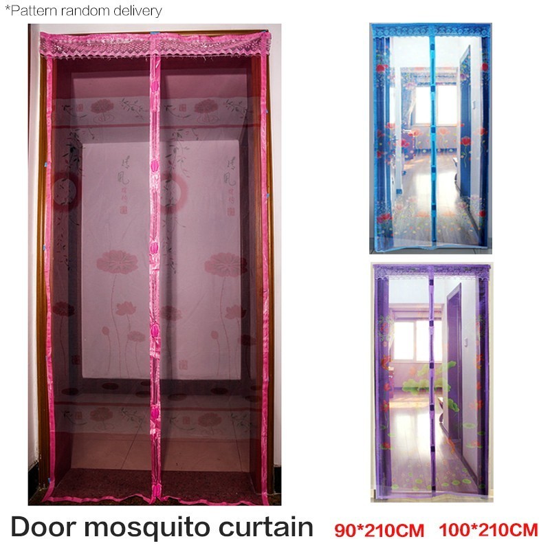 Magneettiraita kesä hyttysverhot salaus hyttysverkko kuviolla oven magneeteissa