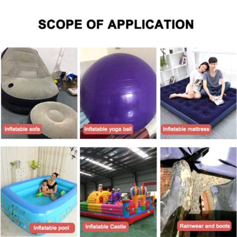 5 Set Inflatable Boat Repair Kit PVC Material Adhesive Patches for Waterbed Sofa