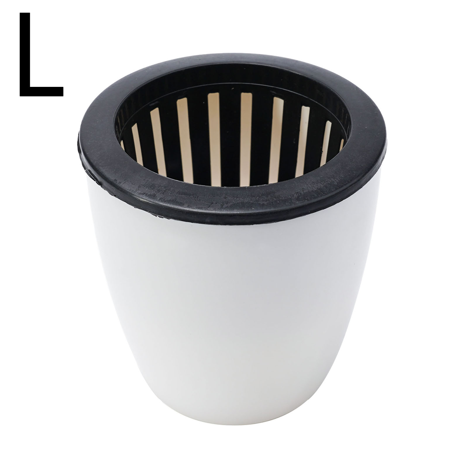 Lazy Flower Pot Flowerpot Imitation Porcelain Series Plastic Self Watering Pot Outer Inner Green Plants Pot For Home Decoration: Red
