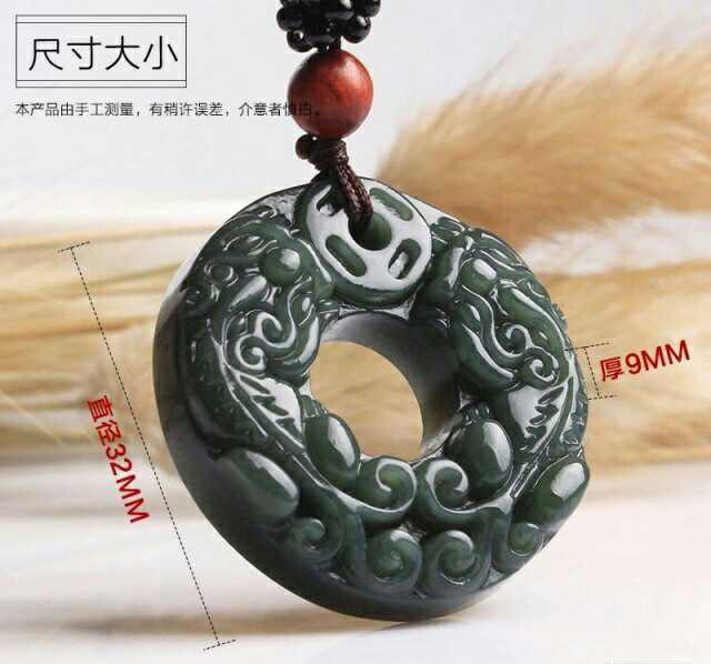 Jadeïet jade hanger Buddha Lucky amulet Ketting Boeddha Zegenen u