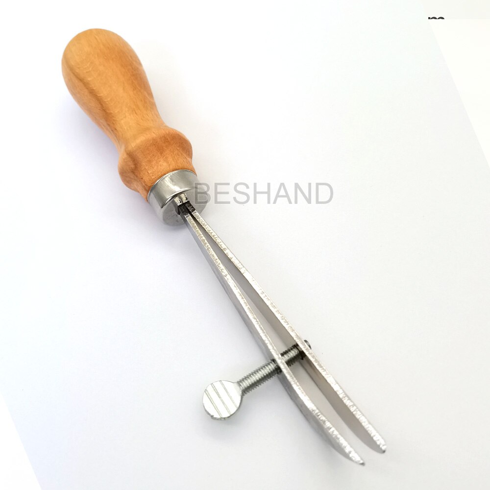 Leather Craft Scoring Scriber Edge Linear Creasing Tool 1-20mm Adjustable Wood handle for Vegetable Leather Mark Scraper DIY: Default Title