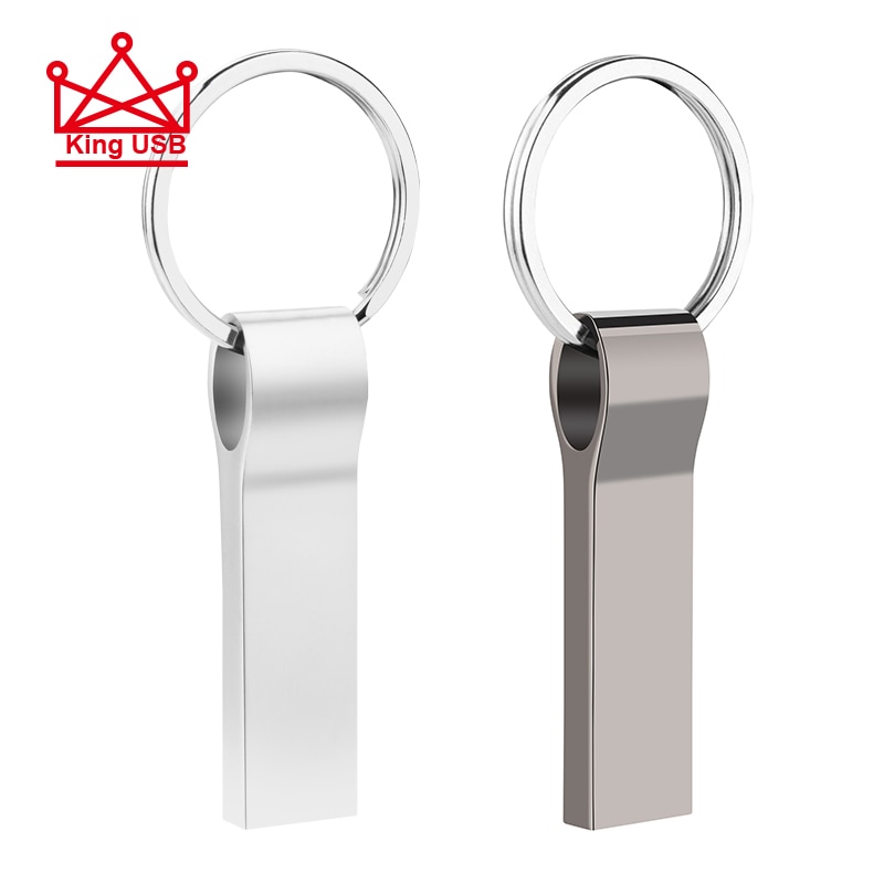 usb flash drive 16gb 32gb 64gb pendrive usb stick with keychain Flash Drive Stainless Steel USB 2.0 pen drive 256gb 128gb