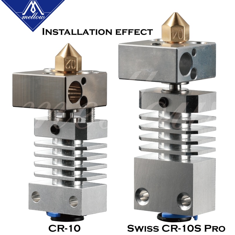 Mellow Brass Swiss MK8 Nozzle M6 Thread For 1.75MM Filament 3D Printers Hotend J-head Cr10 Heat Block Ender 3 Tornado hotend