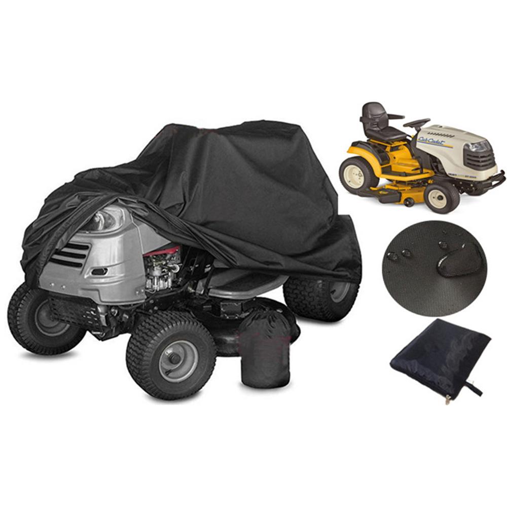 Reiten Rasenmäher Abdeckung Garten Traktor Abdeckung 210D Universelle Wasserdichte Heavy Duty UV Schutz Schwarz