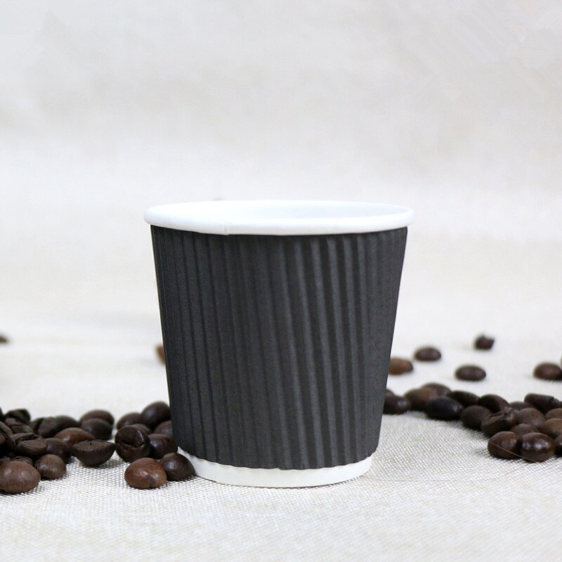 100Pcs Dubbele Laag Papier Wegwerp Koffie Cup 100Ml 4Oz Kleine Dikke Dirnking Papaer Kopjes Verjaardagsfeestje Gunsten melk Thee Cup: cup1