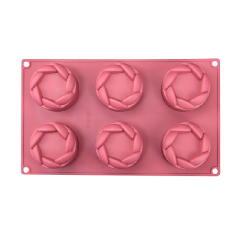 Caramelle al cioccolato zucchero artigianale pasta stampo arte stampo per sapone in Silicone stampi per candele domestiche fai da te fatto a mano a forma di 6 fiori regalo: R