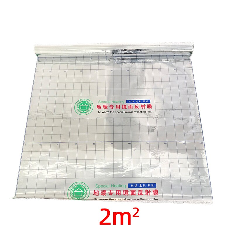 Film réfléchissant isolant en aluminium pour système de chauffage par le sol, 2 mètres carrés, meilleur prix, économie d'énergie