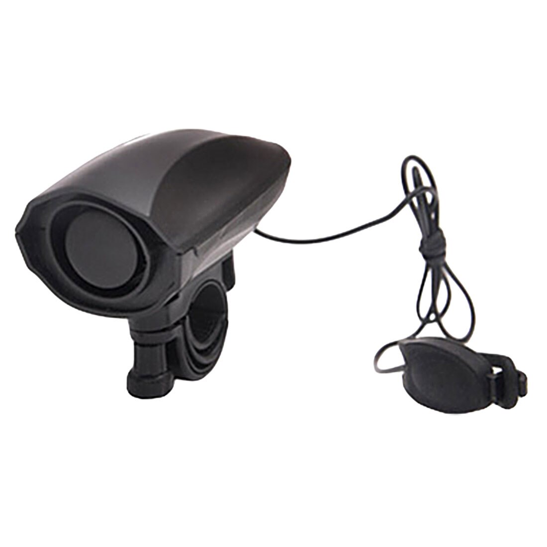 Fietsbel met hoog decibel, fietsstuurbel, elektrische claxon, sirene, alarm, fietsveiligheid, zwart