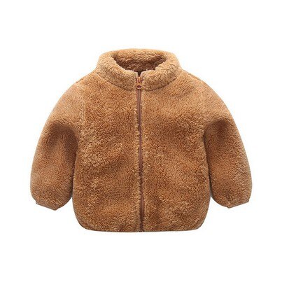 Winter Meisjes Pluche Warme Jas Fleece Warm Pageant Party Warme Jas Snowsuit 1-5Y Baby Zip Up Jas Bovenkleding kid Kleding: E / 12m