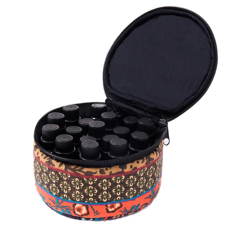 Etherische Olie Opbergzak Voor 15Ml 10Ml 5Ml Fles Draagbare Reisbenodigdheden Olie Opslag Organizer Nagellak Tas Draagtas