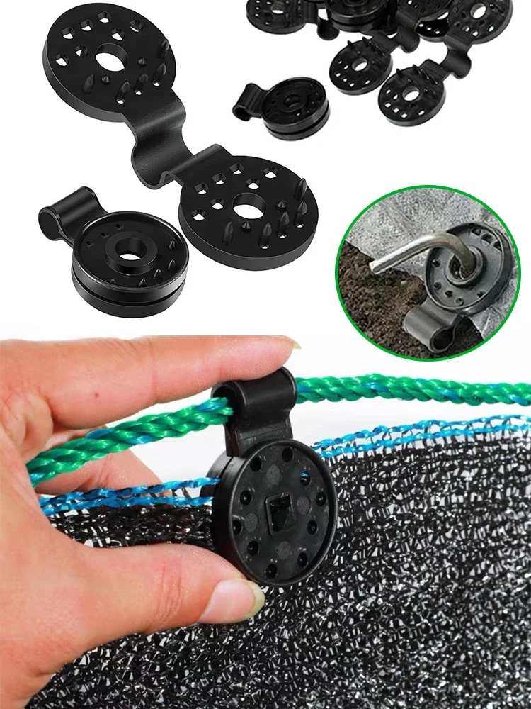 10-100 Uds. Clips de tela para sombra, abrazaderas para tela de sombra, ojales para cubierta de malla de red, tela bloqueadora solar en jardín, patio trasero, fijador de invernadero