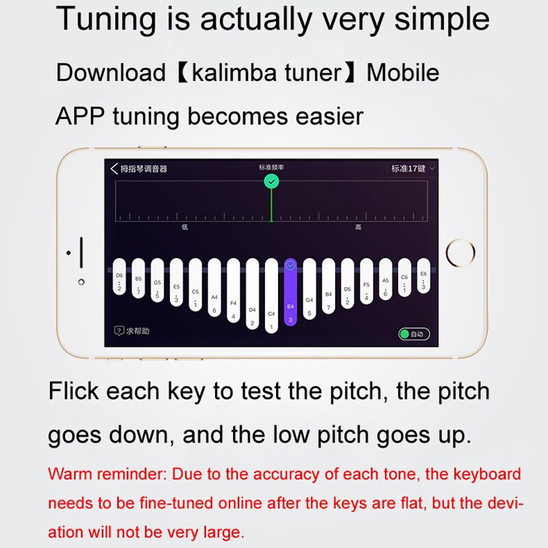 17 Keys Kalimba Mahogany Thumb Piano Reed 17 Key Music Keyboard Mini Piano High Wooden African Kalimba Finger Piano