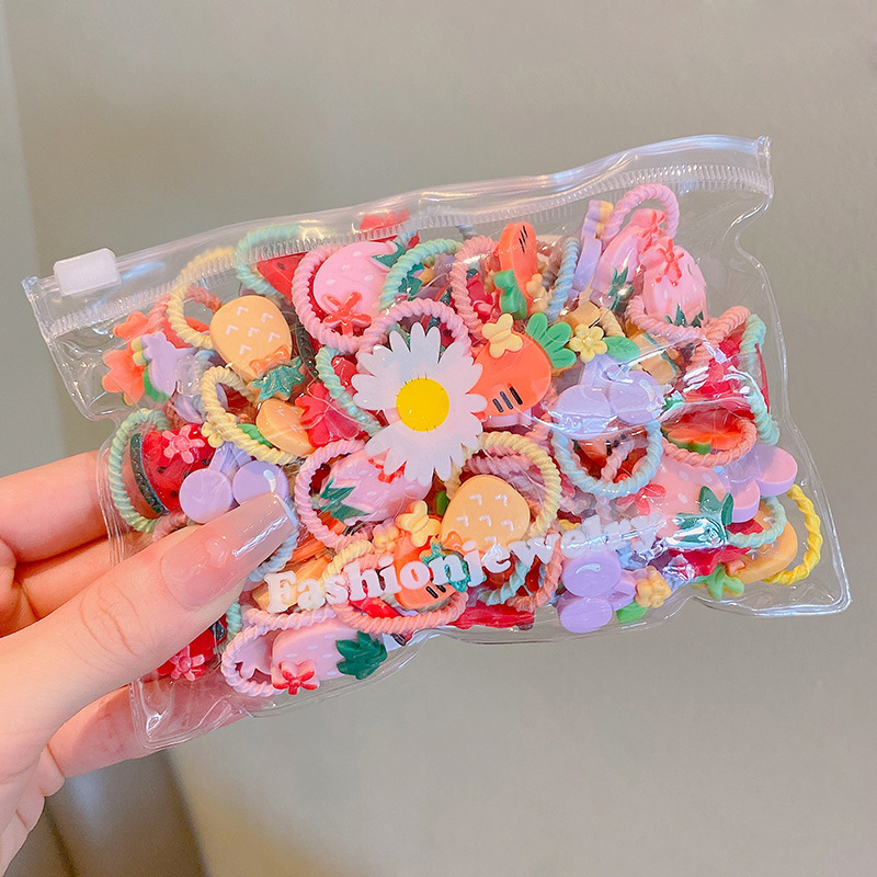10/20 unids/set nuevas diademas bonitas de dibujos animados para niñas bandas elásticas para el cabello accesorios para el cabello para niños Scrunchies adornos para la cabeza