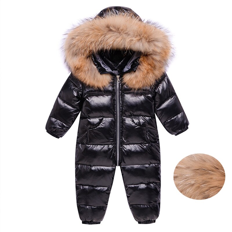 Kombinezony zimowe ubrania dla dzieci ubrania Snowsuit 90% kurtka z puchu kaczego dla dzieci dziewczyna płaszcz park dla niemowląt chłopiec śnieg garnitur nosić