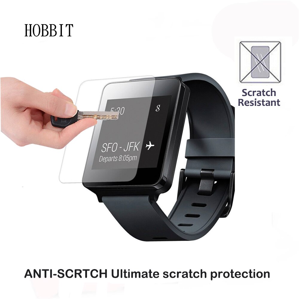2- pack för lg g klocka  w100 0.3mm 2.5d 9h klart härdat glas skärmskydd 9h hårdhet smart klocka film skärmskydd