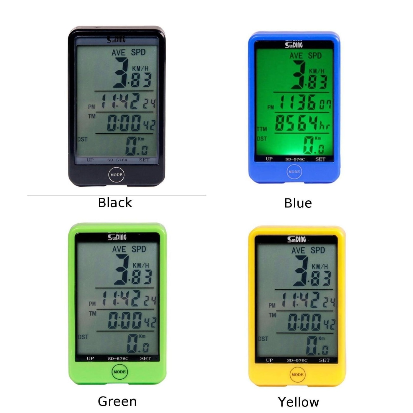 SUNDING Wireless Bike Computer Waterproof Mode Touch Bike Computer Speedometer Backlit SD-576C For Road Bike MTB Touring Bike