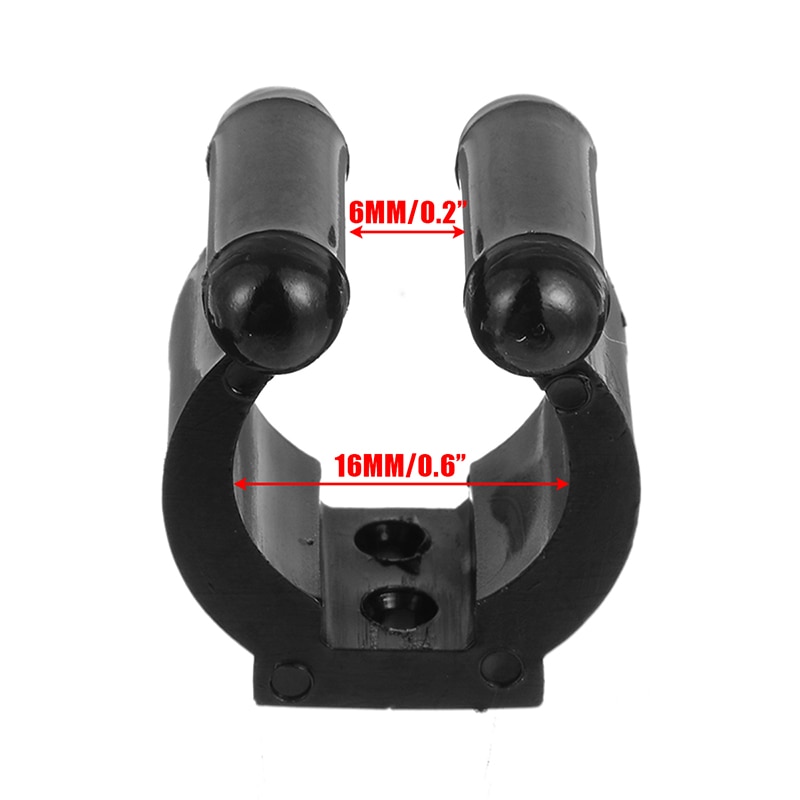 10PCS Fishing Pole Storage Tip Clips Clamps Rod Holders Durable Treated Rack Clips Fishing Rod Clip Without Screws