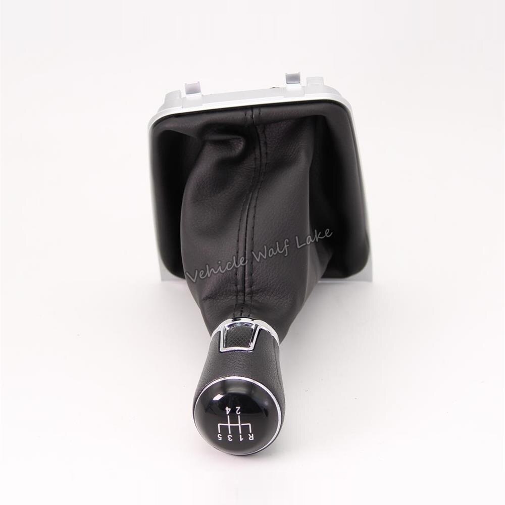Pour VW Golf 7 A7 MK7 GTI GTD Voiture 5 Vitesses Levier De Vitesse Niveau Pommeau de levier de vitesses EN CUIR PU Couverture