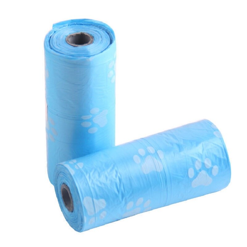 Hond kak tas Pet Supply 5 Rolls/2 Rolls Afdrukken Kat Hond Kak Tas Outdoor Huis Schoon Refill Vuilnis tas