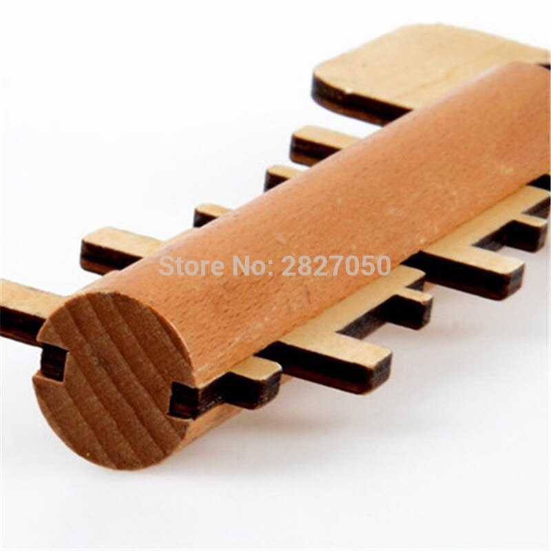 Unlock Key Clicking Blocks Wooden toy Classical Kong Ming Lock Intelligent Educational Block toys for children