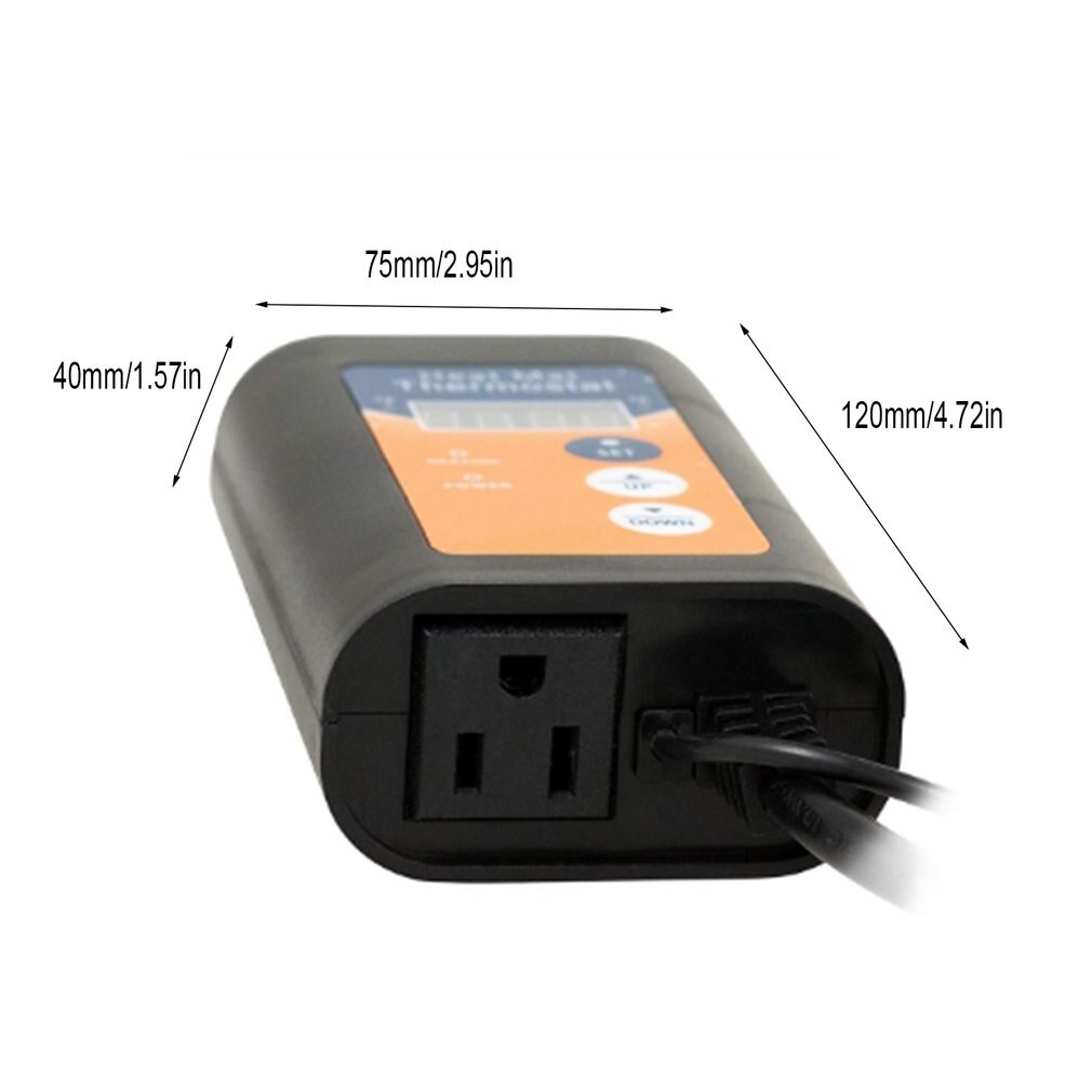 Digital varmemåtte termostat 1150w 230v temperaturregulator til hydroponiske planter frøspiring krybdyr kæledyrsforsyninger