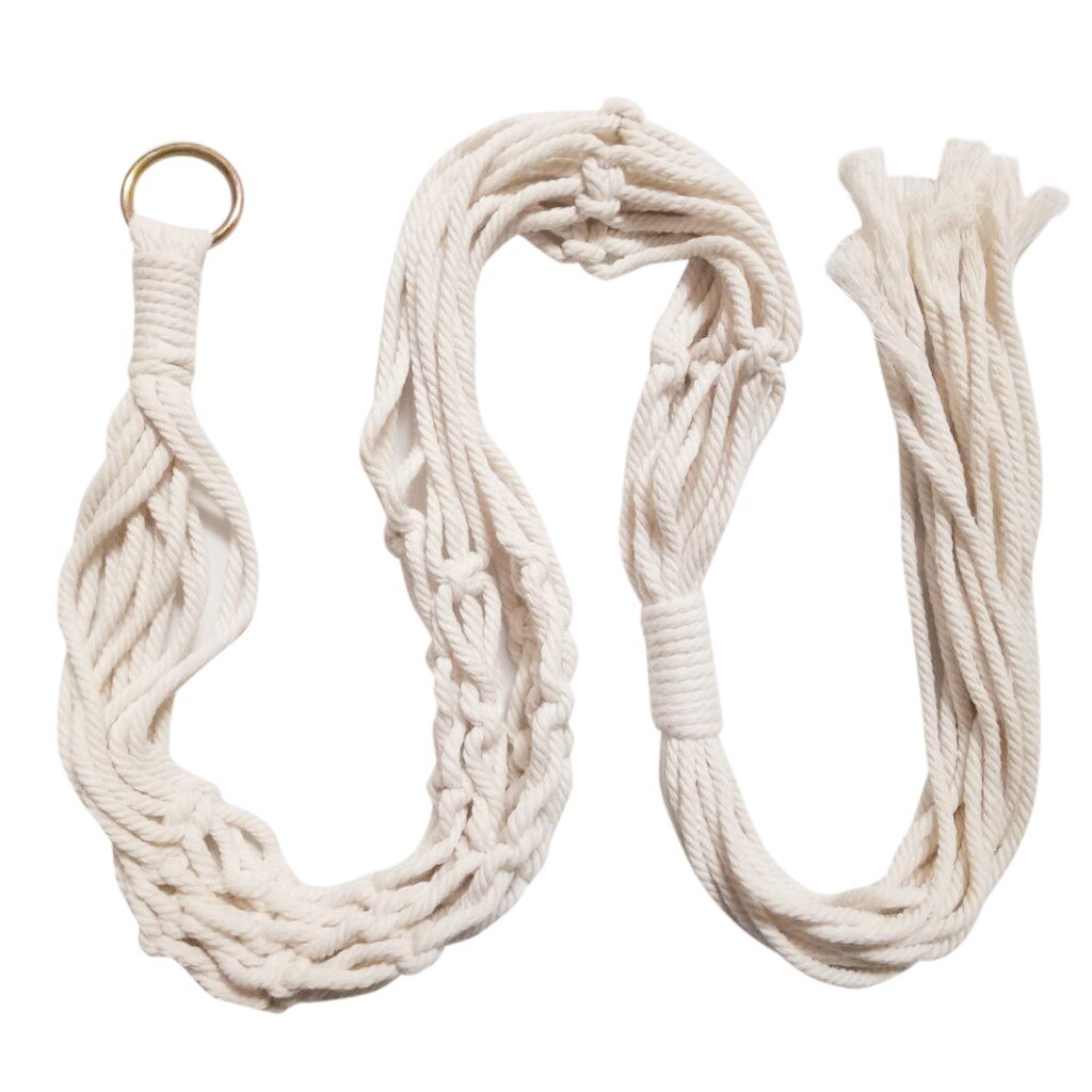 Hanging Baskets Flowerpot Plant Holder Pot Macrame Plant Hanger Hanging Planter Basket Jute Rope Braided Craft Vintage Decor