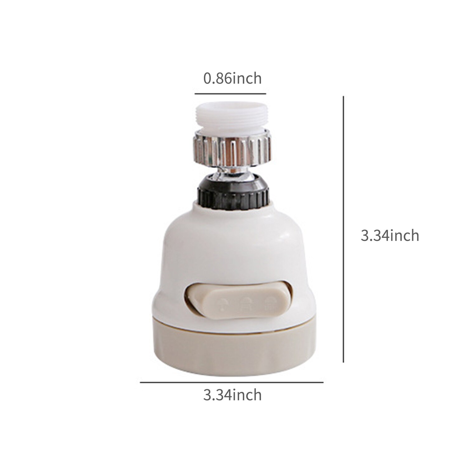 360 ° drejeligt køkken vandhane vandbesparende fleksibelt armaturhoved bruser diffusor drejelig dyse justerbar booster vandhane til køkken