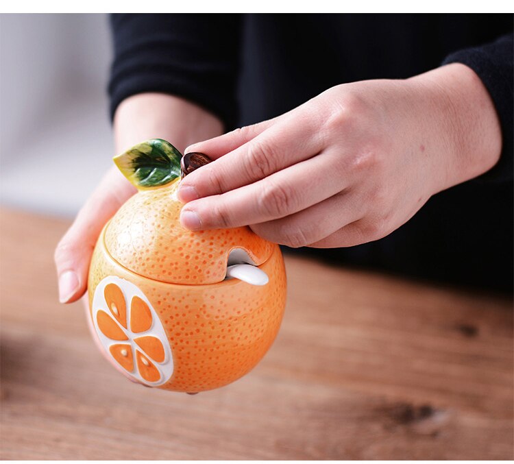 Frutta di Stile di Disegno di Zucchero Ciotola di frutta A Casa impostato Da Cucina Ceramica saldi Condimento pentola Vasetti