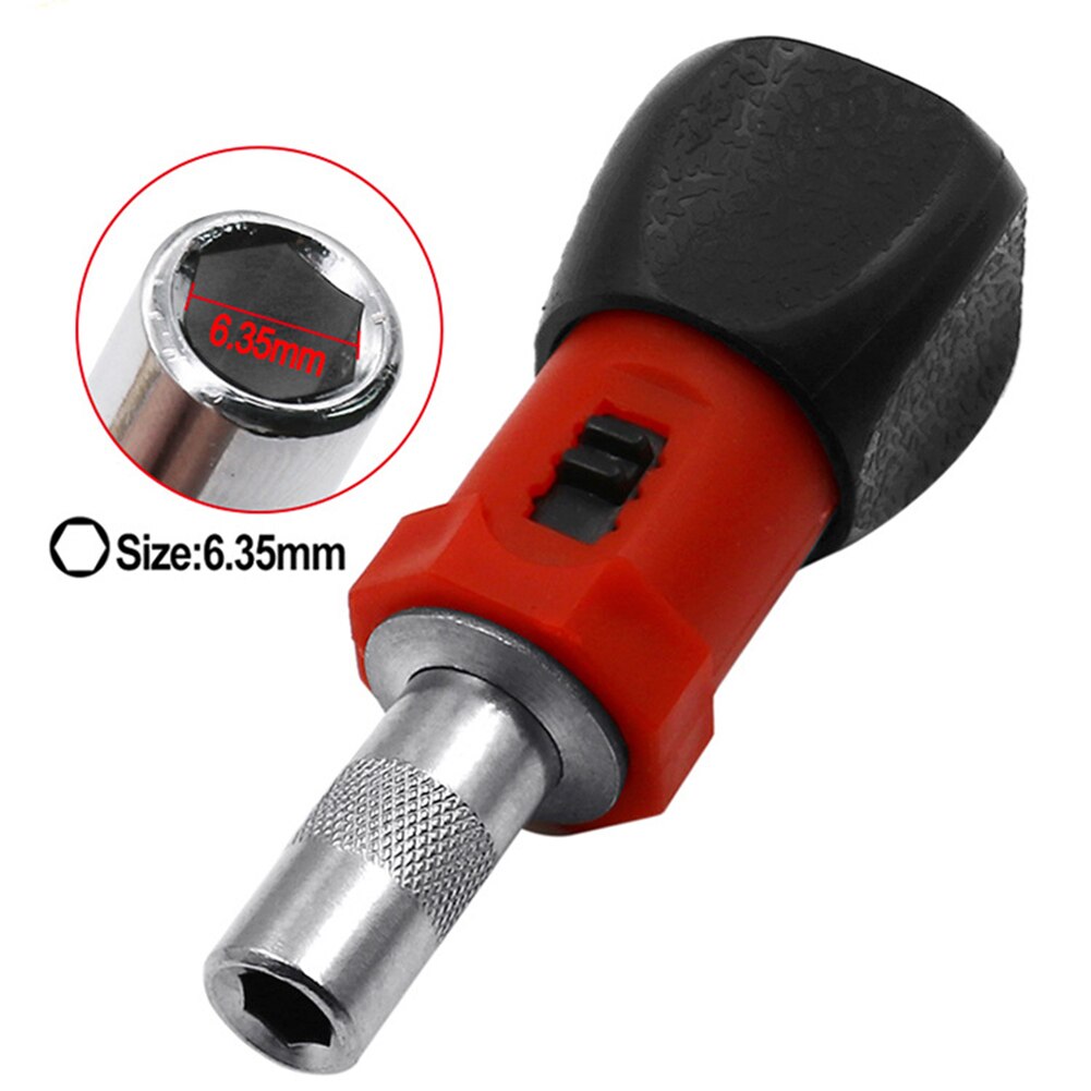 Adjustable Ratchet Small Stubby Magnetic Screwdriver Home Work Woodworking Hand Tool