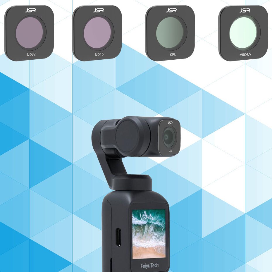 Filtr do FEIYU TECH Pocket MCUV CPL NDPL ND8 ND16 ND32 neutralna gęstość zestaw filtrów obiektywu do FEIYUTECH kamera kardanowa akcesoria: 4in1 Mix Set
