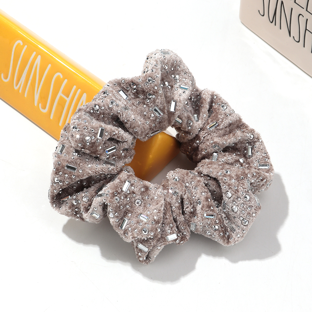 Luksusowe, szerokie opaski do włosów z kryształkami dla kobiet, błyszczące, elastyczne, duże, sznurkowe akcesoria do włosów dla kobiet: Żółty