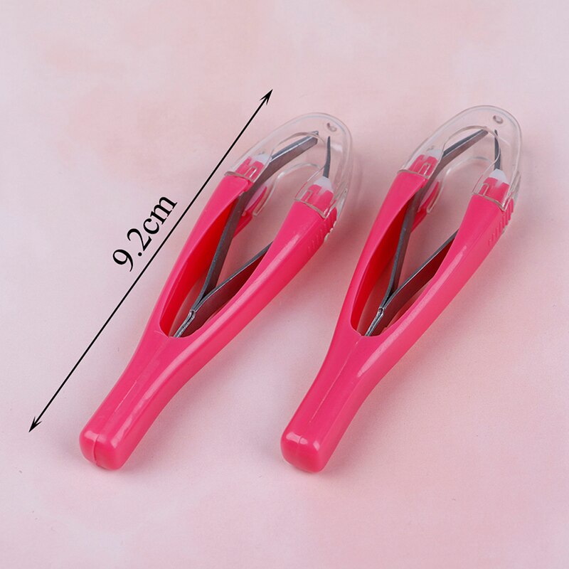 1Pc Automatically Eyebrow Tweezers Retractable Stainless Steel Slant Tip Hair Removal Eyebrow Tweezer Makeup Tool