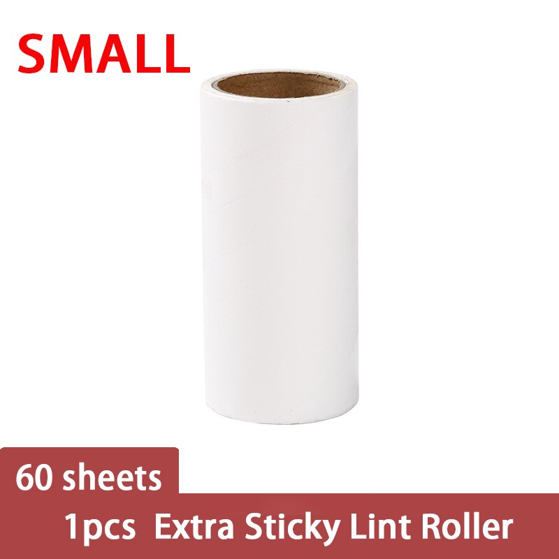 Extra Sticky Lint Rolle Washable Lint Sticking Roller Epilator CombTool Dog Cat Wool Roller Pet Hair Brush for Sofa Clothes: Small roller