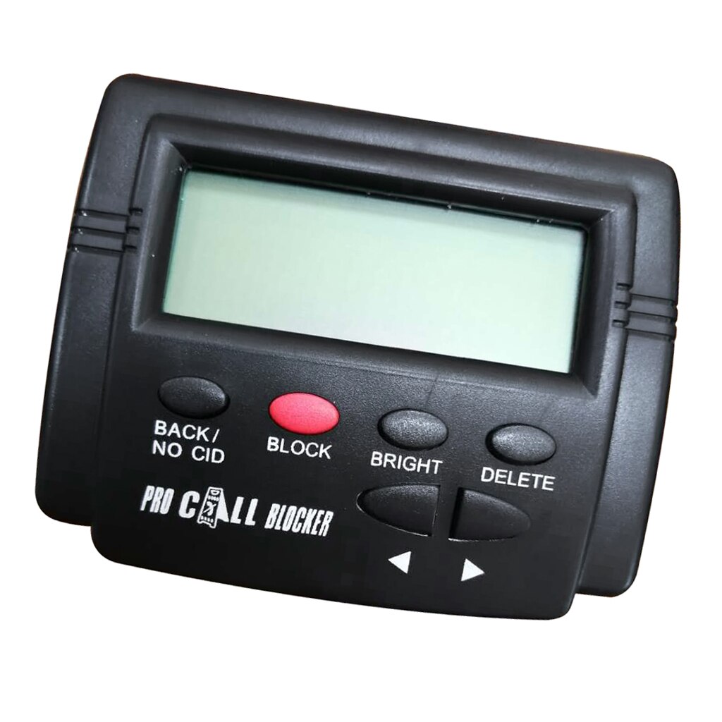 Samtalsblockerare multifunktionssamtalsspärr & samtals-id-display 1500 nummer kapacitet svartryck-knapp lcd-skärm med en knapptryckning
