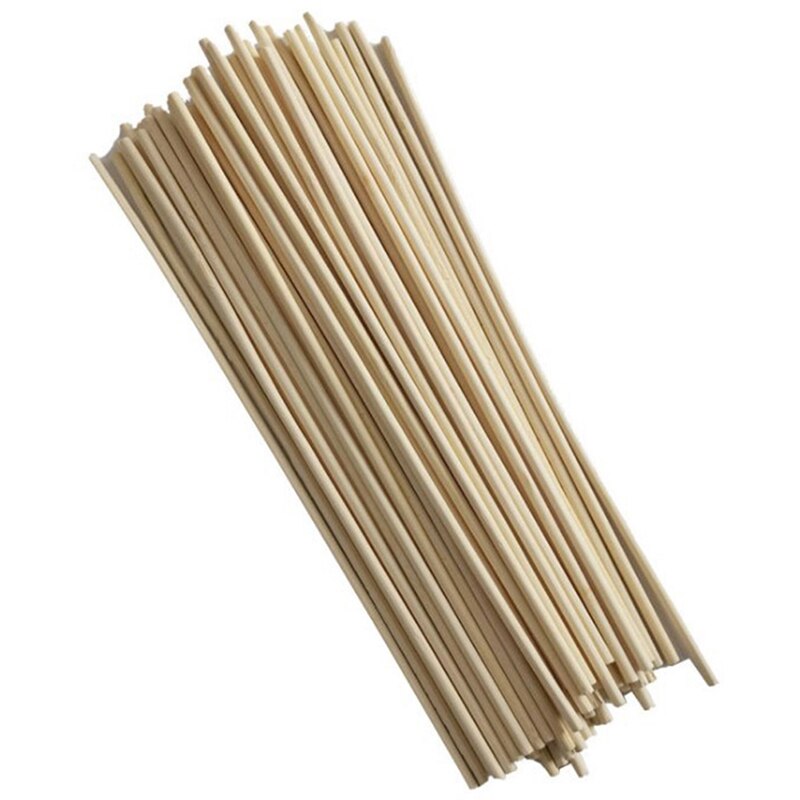 50Pcs Garden Bamboo Stick Plant Growth Support Rod Branch Wooden Chopsticks