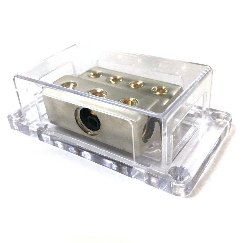 1Pc Battery Distribution Block For Ground 1 Into 4 Out Ground Box Auto Part Ground Battery Distribution Block Car Power Amplifie