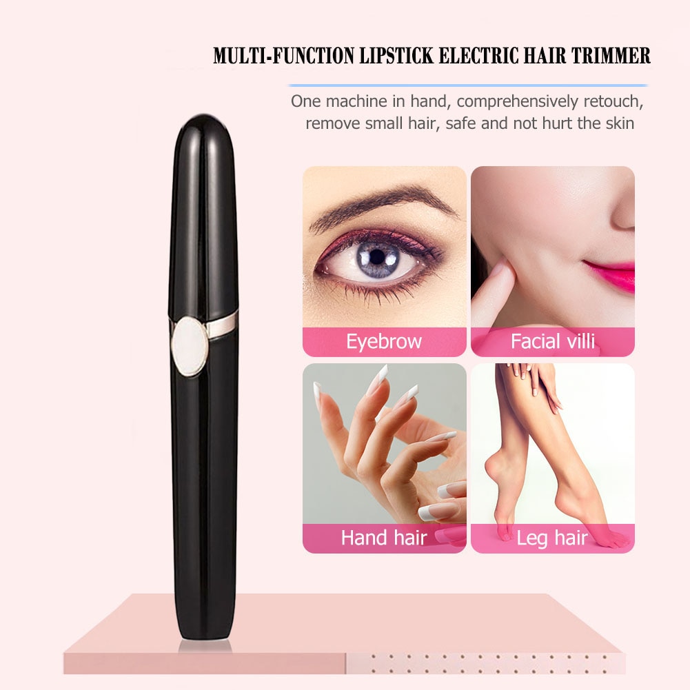 Practical Eyebrow Hair Epilator Pro Eye Brow Trimmer Make Up Eye Brow Shaper Body Face Neck Leg Hair Removal Tool