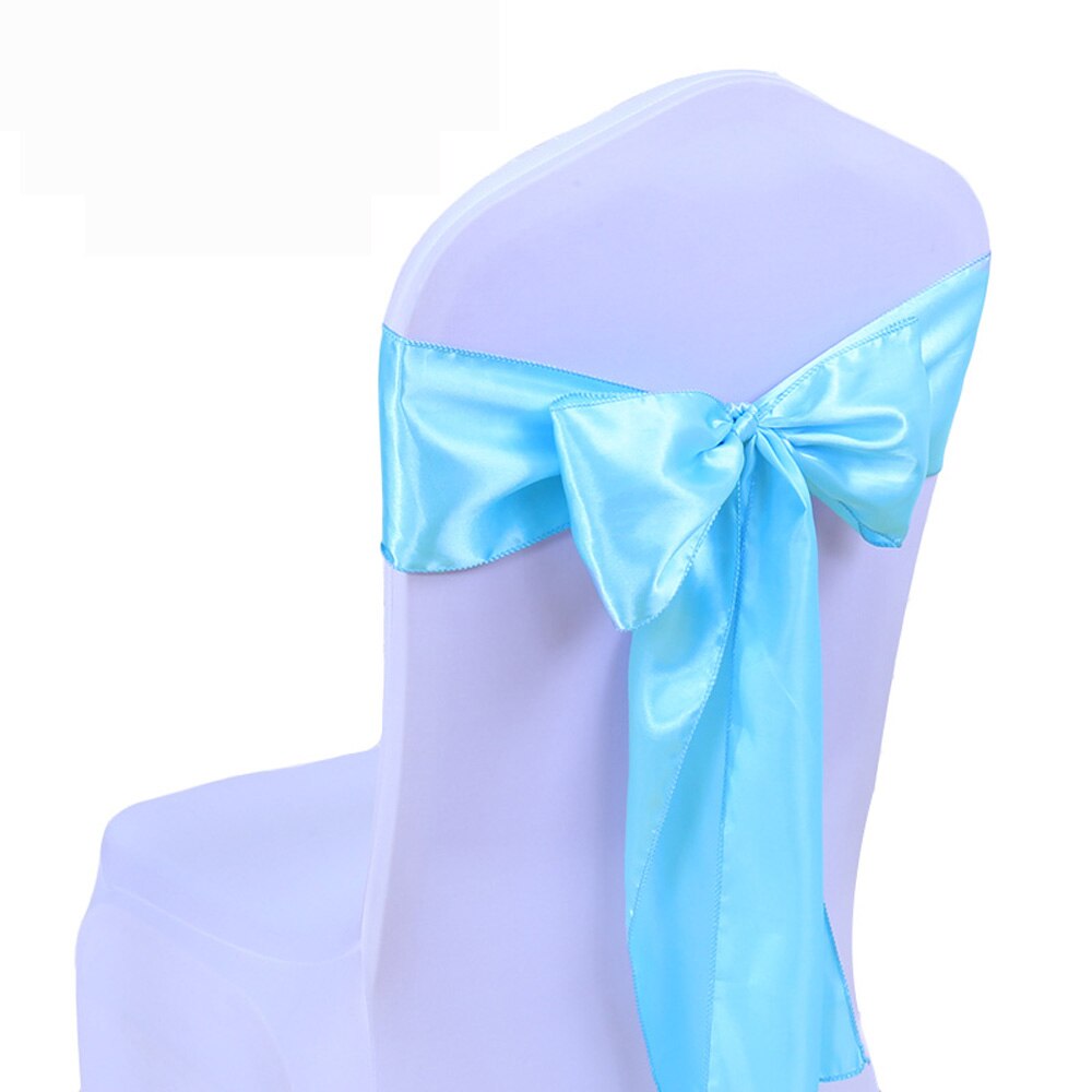 Freies 25 teile/los Hochzeit Stühle Knoten Schärpe Satin- Stoff Stuhl Schärpen Bogen Abdeckung Für Hochzeit Partei Bankett Veranstaltung Dekorationen