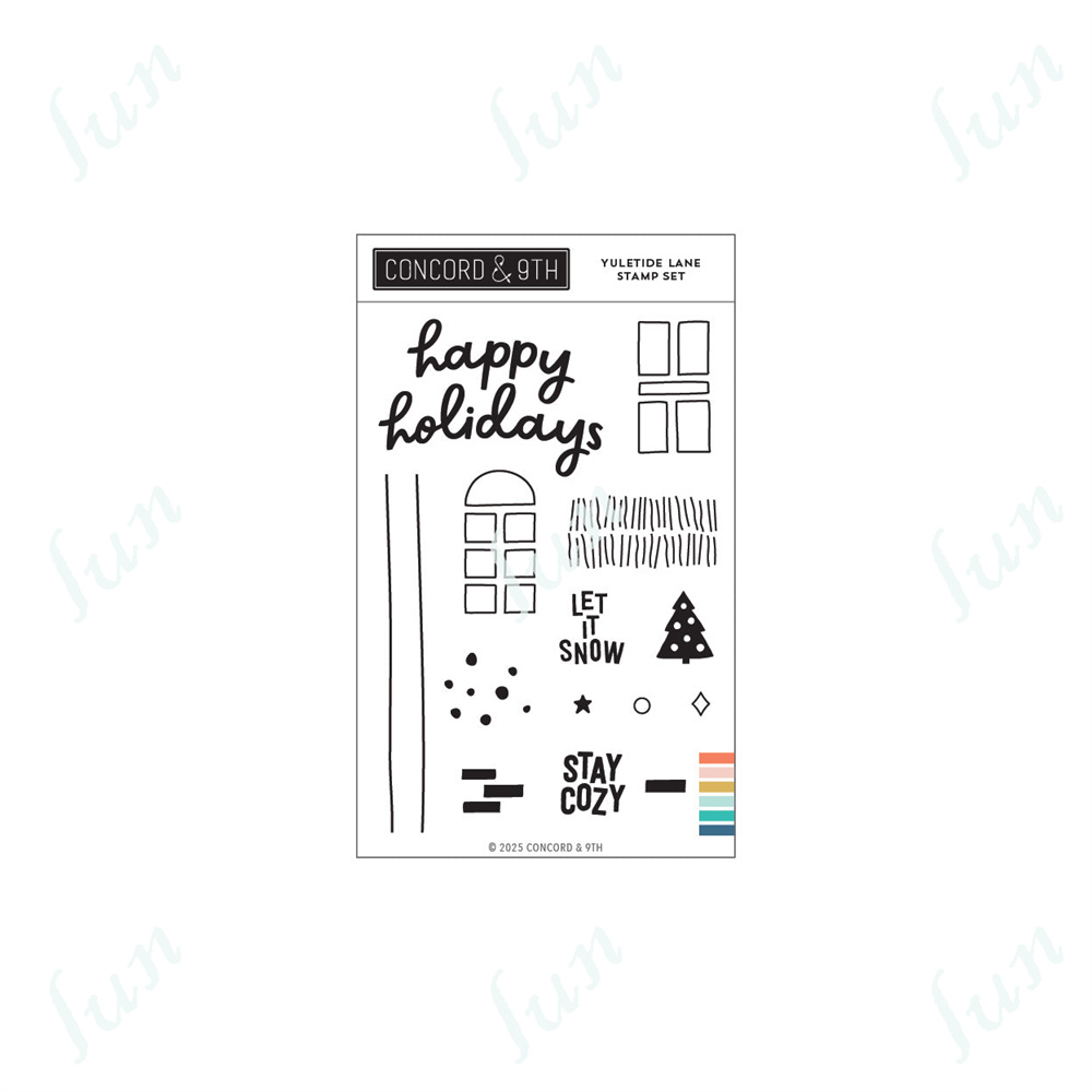 Joyful and Merry Christmas Metal Cutting Dies Clear Stamps Scrapbooking Icons Stencil Pack Album DIY Embossing Craft: Navy