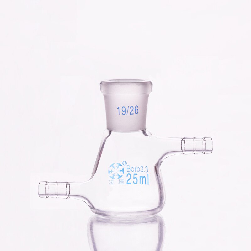 Filtering flask with side tubulature 25ml 19/26,Triangle flask with upper and bottom side tube,Filter Erlenmeyer bottle