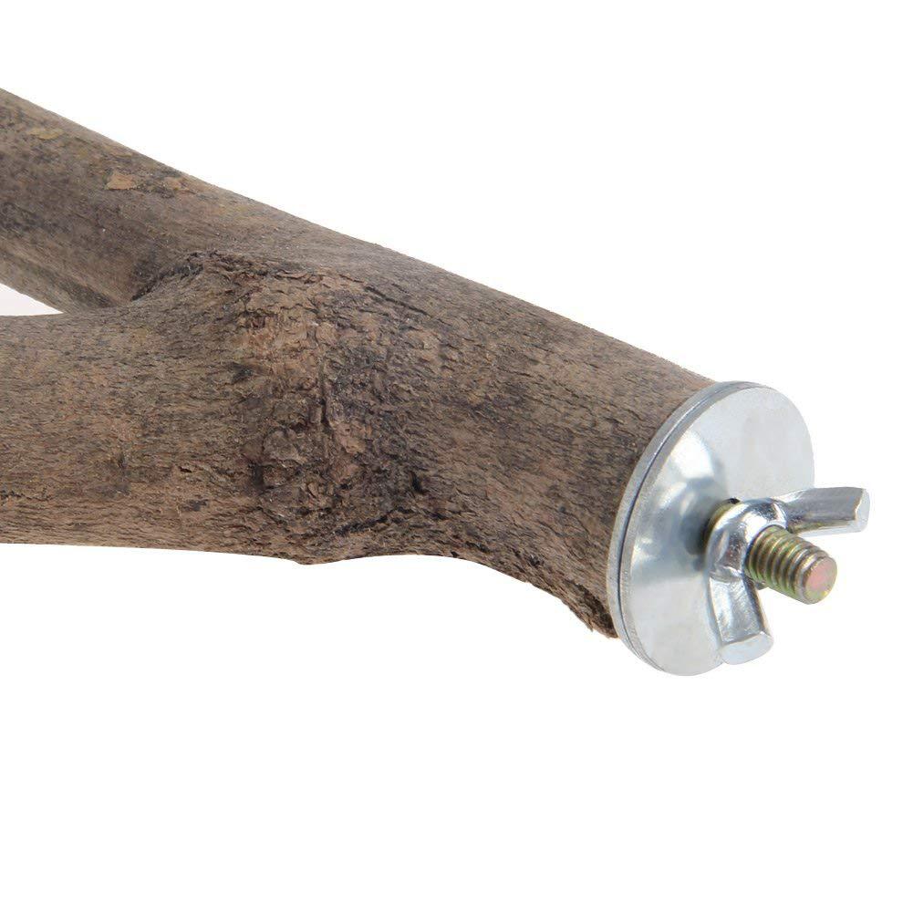 Nature perruche pour animaux de compagnie perruche suspendus jouer jouets oiseau Cage bois branche support perchoirs perroquet en bois Resk support Perches plate-forme