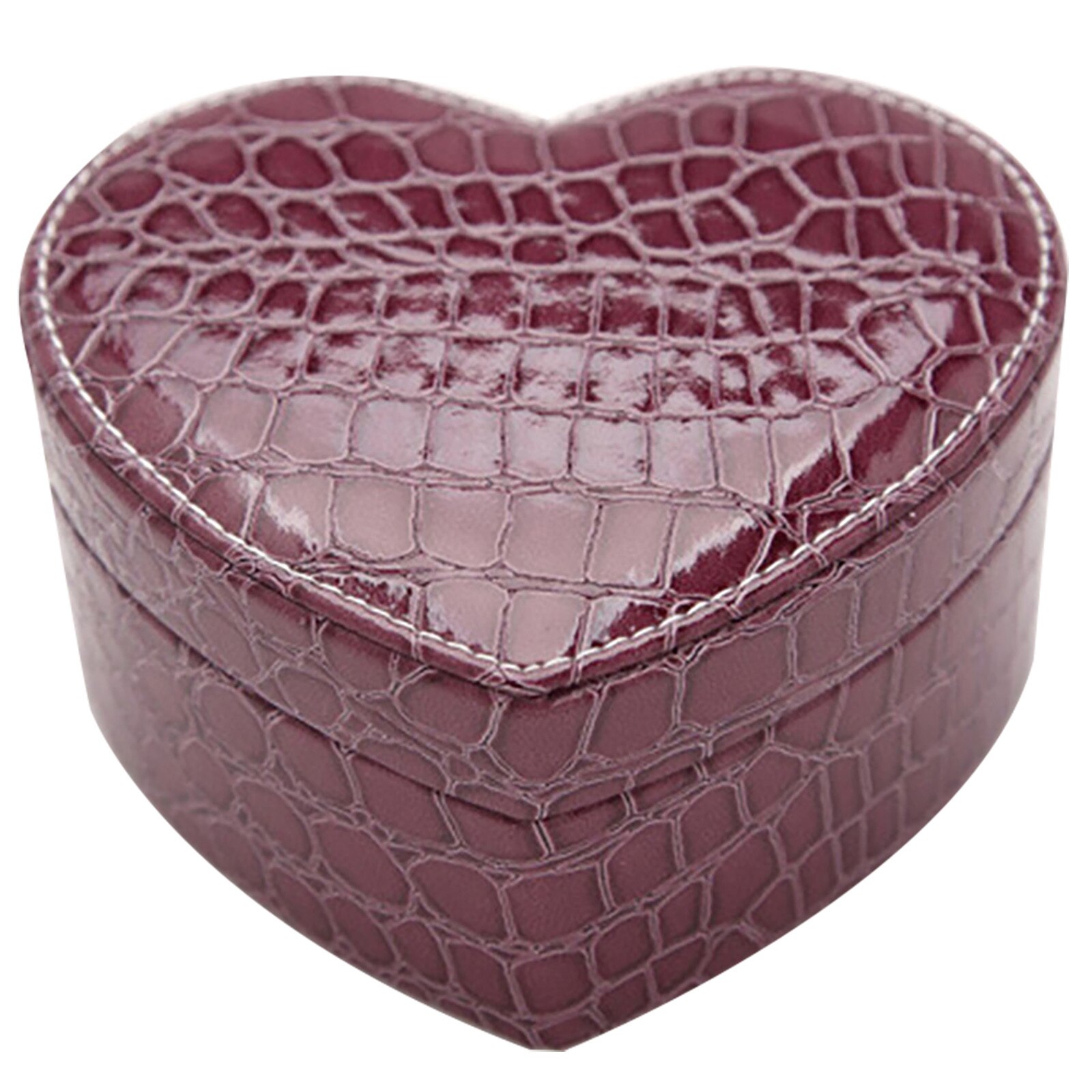 Portable Leather Heart Shaped earrings storage box Special jewelry storage box Small objects Organizer organizador de maquillaje: PP