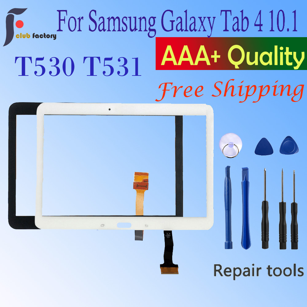 Para Samsung GALAXY Tab 4 10,1 "T530 T531 T535 SM-T530 pantalla táctil digitalizador Panel Sensor de vidrio tableta reemplazo