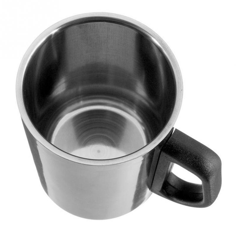 1 stück 350/500 ml draussen Trinken Tasse Edelstahl Thermoskannen Tasse mit Griff Camping Reise Picknick Isolierung Becher #1128